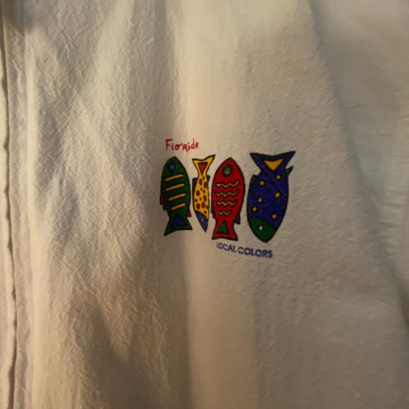 Full Zippered Light Weight Hoodie /Beach Cover Up FLORIDA LOCAL COLORS/FISH - Picture 3 of 3